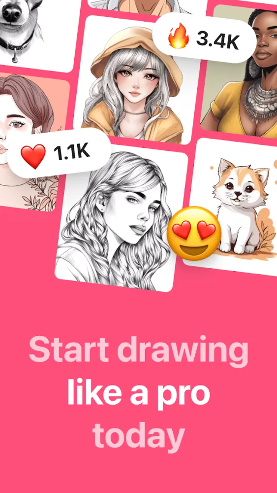 Captura de la aplicación AR Drawing