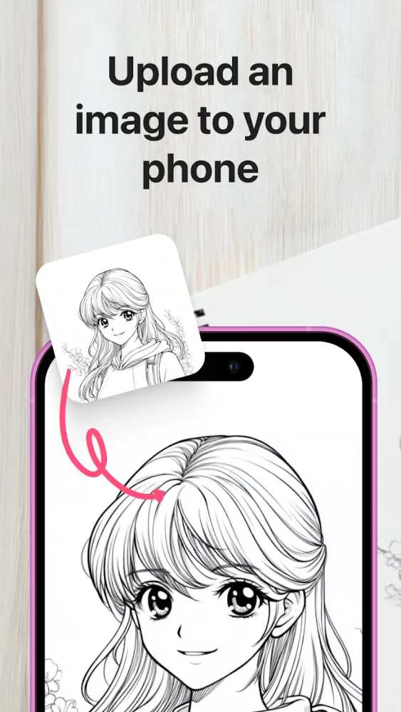 Captura de la aplicación AR Drawing