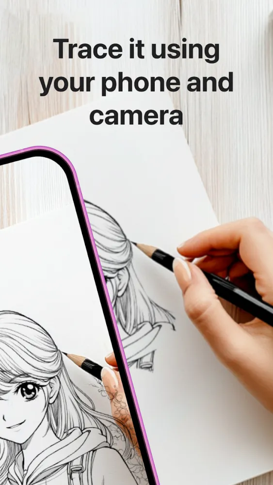 Captura de la aplicación AR Drawing