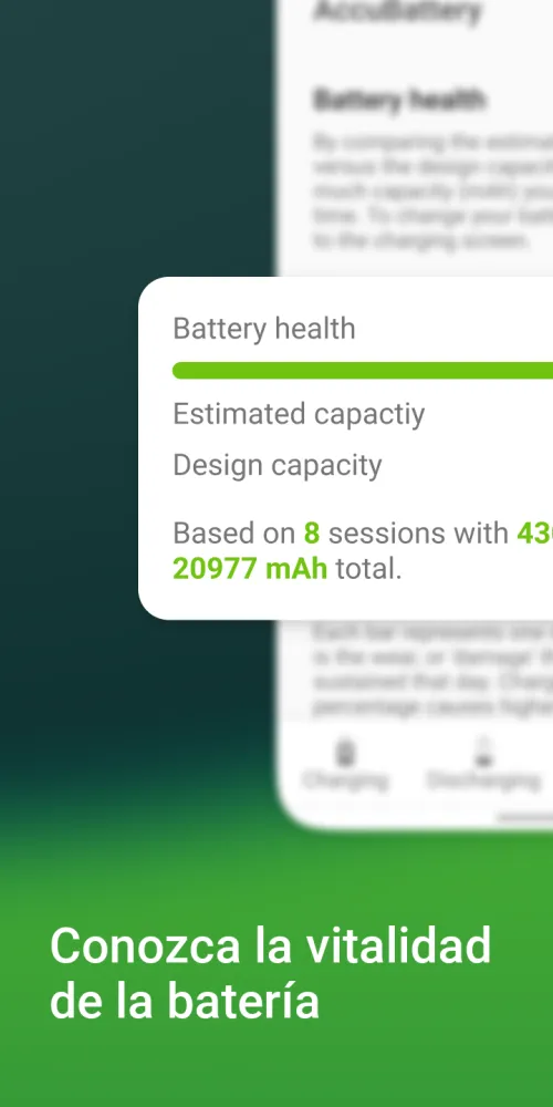 Captura de la aplicación Accu​Battery