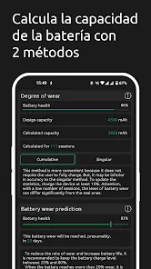 Captura de la aplicación BatteryOne