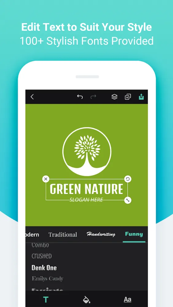 Captura de la aplicación DesignEvo