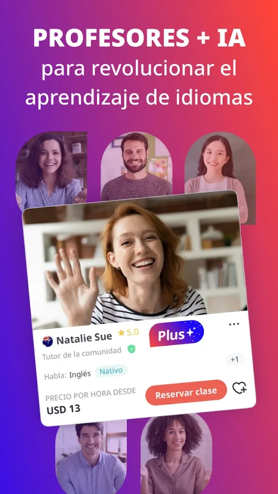 Captura de la aplicación italki 