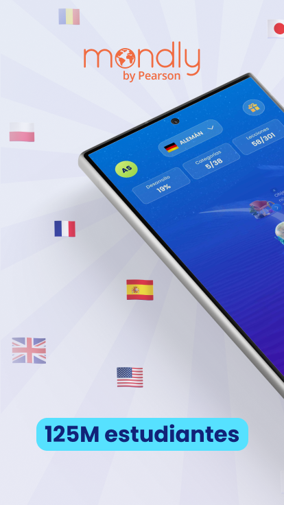 Captura de la aplicación Mondly