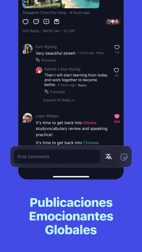 Captura de la aplicación TalkIn 