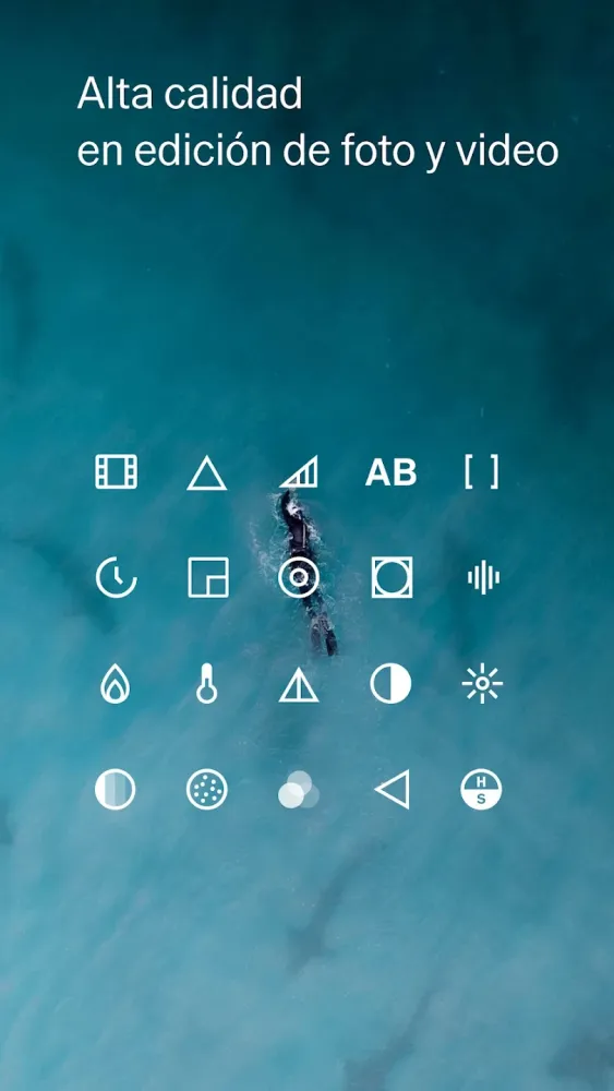 Captura de la aplicación VSCO