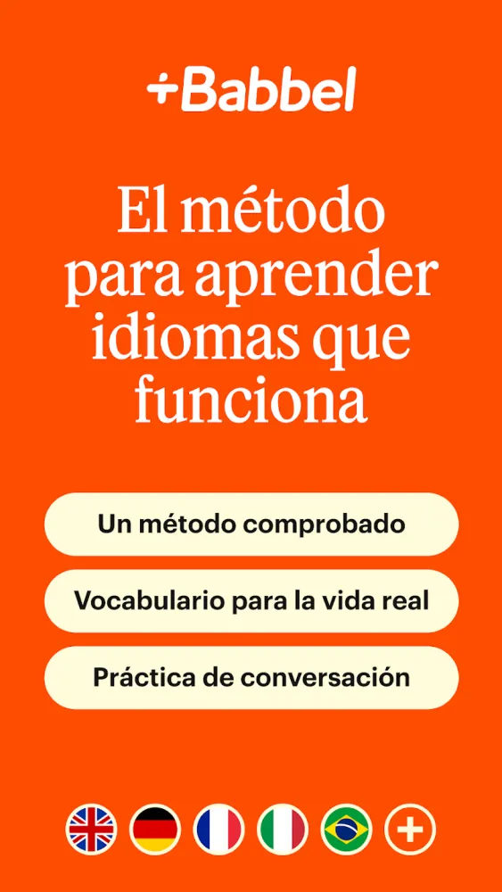 Captura de la aplicación Babbel