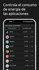 Captura de la aplicación BatteryOne
