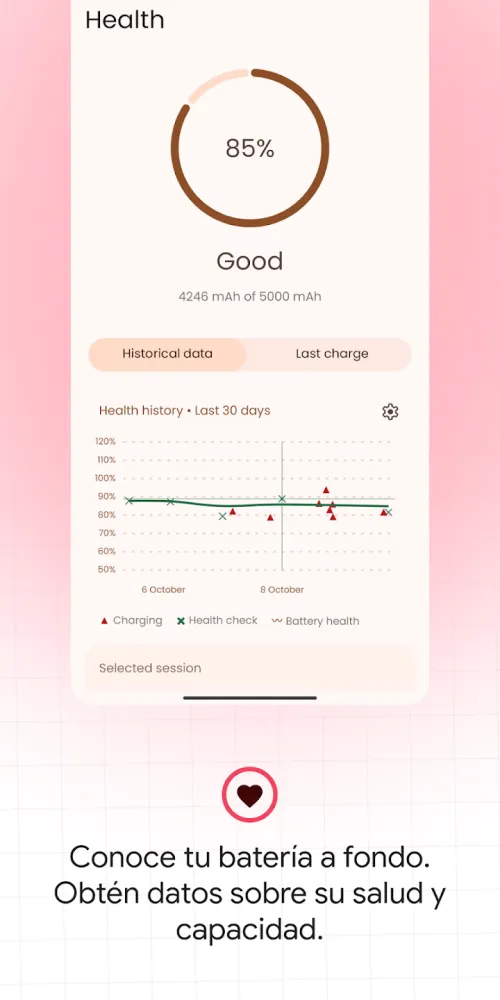 Captura de la aplicación Battery Guru