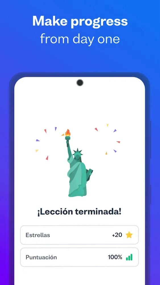 Captura de la aplicación Busuu