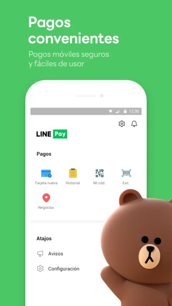 Captura de la aplicación Line