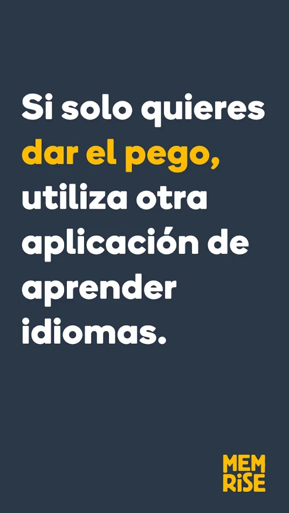 Captura de la aplicación Memrise