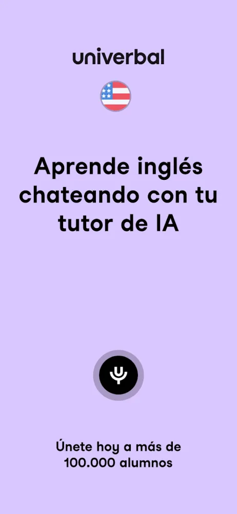 Captura de la aplicación Univerbal