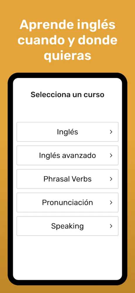 Captura de la aplicación Wlingua