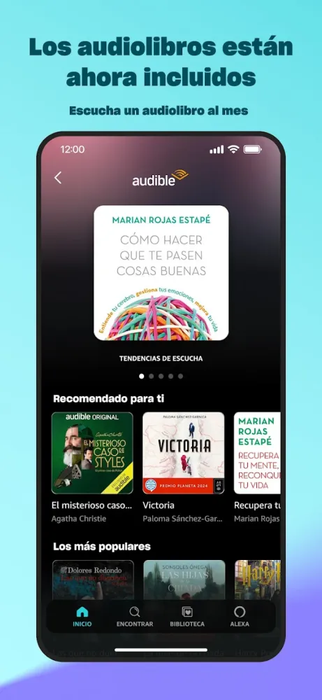 Captura de la aplicación Amazon Music