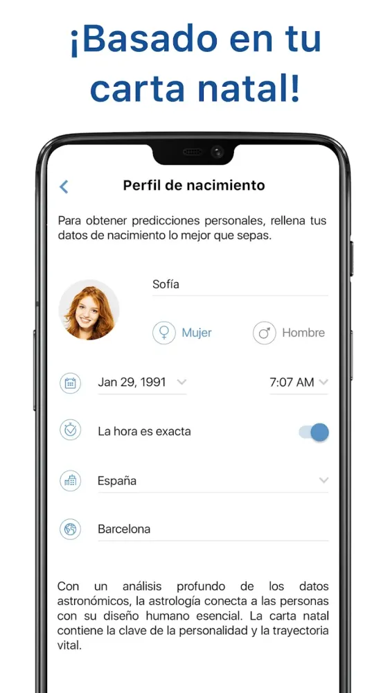 Captura de la aplicación Yodha 