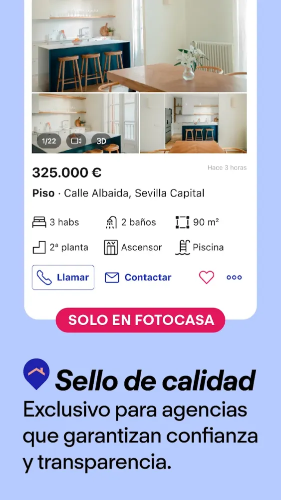 Captura de la aplicación Fotocasa
