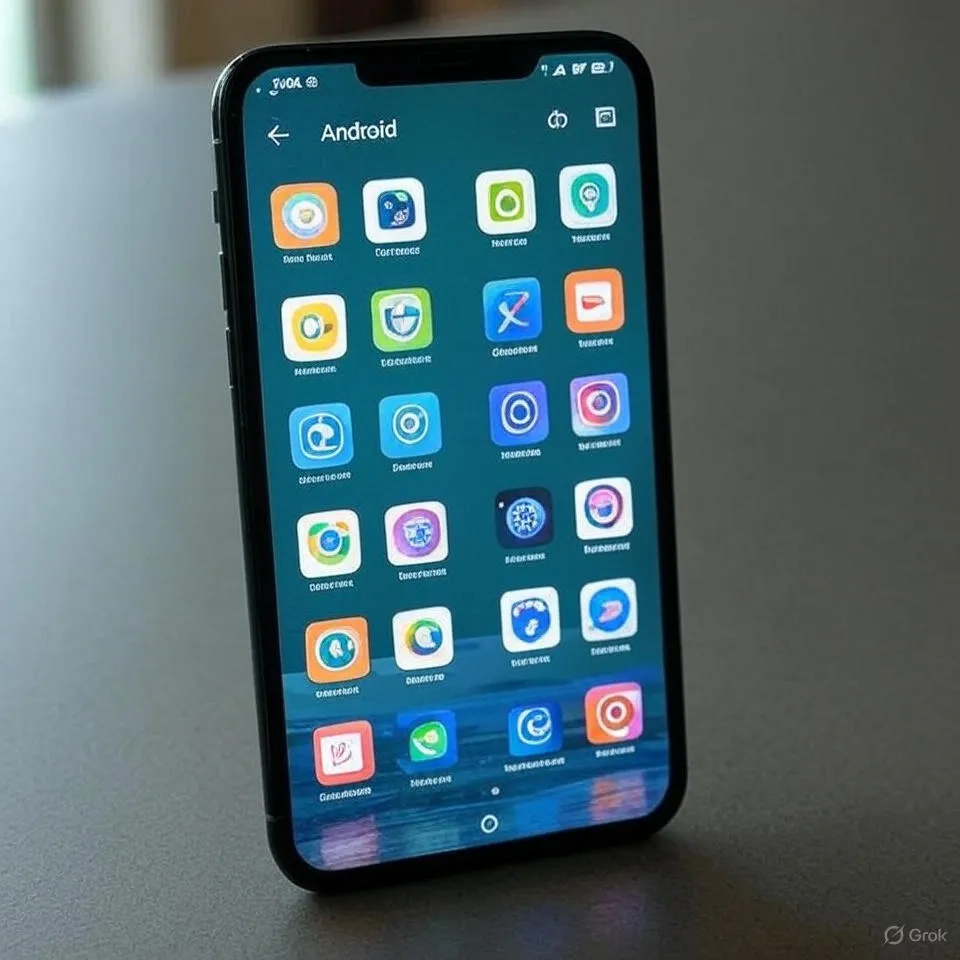 Foto de un móvil con Android